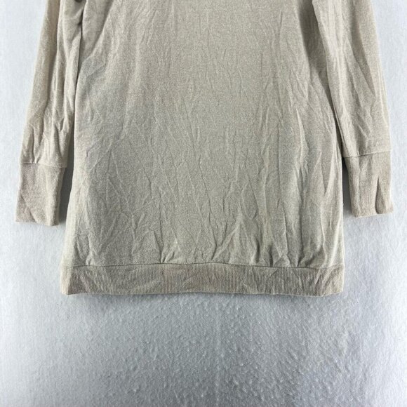 Gibson Sweater Womens Sz S Oatmeal Cream Knitted Open Tunic Long Sleeve Cardigan - Picture 9 of 12